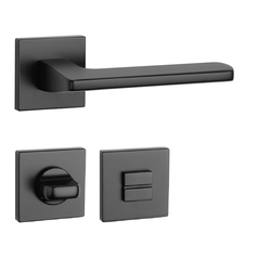 Kľučky na hranatých rozetách Čierny APRILE