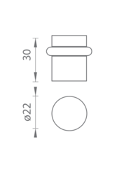 Podlahové dverné zarážky Strieborný Tupai