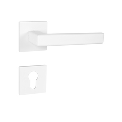 Kľučky na hranatých rozetách Biely Tupai