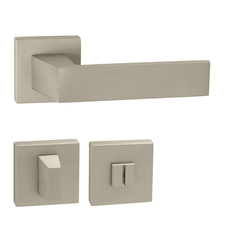 Kľučky na hranatých rozetách Strieborný Tupai