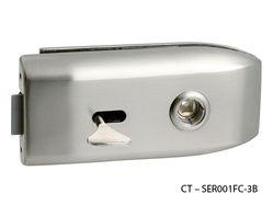 Zámky na sklenené dvere Strieborný CT