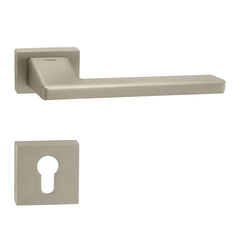 Kľučky na obdĺžnikových rozetách Strieborný Tupai