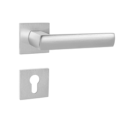 Kľučky na hranatých rozetách Strieborný Tupai