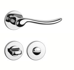 Kľučky na okrúhlych rozetách Strieborný APRILE