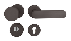 Bezpečnostné kovanie TI - CUBO/NELA - R 3233/4158 GRM - grafit matný (141) | MP-KOVANIA.sk