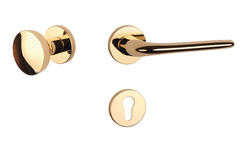 Kľučky na okrúhlych rozetách Zlatý APRILE