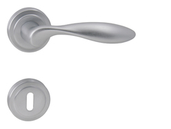 Kľučky na okrúhlych rozetách Strieborný FT