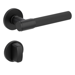 Kľučky na okrúhlych rozetách Čierny Griffwerk