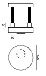 Bezpečnostné a spevnené rozety Strieborný JNF