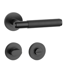 Kľučky na okrúhlych rozetách Čierny STERK