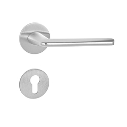 Kľučky na okrúhlych rozetách Strieborný Tupai