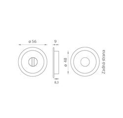 Mušle a madielka na posuvné drevené dvere Čierny ATZ