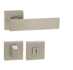 Kľučky na hranatých rozetách Strieborný Tupai