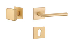 Kľučky na hranatých rozetách Zlatý APRILE