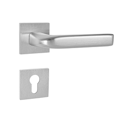 Kľučky na hranatých rozetách Strieborný Tupai