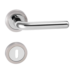 Kľučka na dvere UC - MONA - R CHL/NEM - chróm lesklý (MP22)/nerez matná | MP-KOVANIA.sk