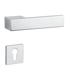 Kľučky na obdĺžnikových rozetách Strieborný APRILE