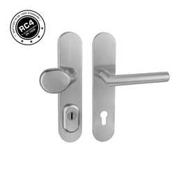 Bezpečnostné kovanie RC4 MPK - SECURO INOX S01 PLUS - SO M1 FAVORIT NEM - nerez matná | MP-KOVANIA.sk