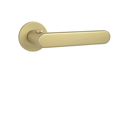 Kľučka na dvere TI - ROUND - R 7S 3957 s uzamykaním, 38-45 mm ZLM - zlatá matná (208) | MP-KOVANIA.sk