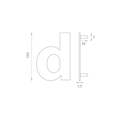 Číslice Strieborný LR