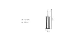 WC kefy s nádobou Strieborný SMEDBO