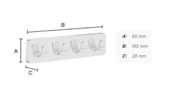 Vešiaky a háčiky  Strieborný SMEDBO
