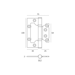 Skryté pánty a závesy na interiérové dvere Strieborný JNF