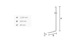 Madlá do kúpeľne Strieborný SMEDBO