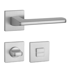 Kľučky na hranatých rozetách Strieborný APRILE