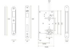 Klasické zámky Strieborný JNF