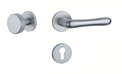 Kľučky na okrúhlych rozetách Strieborný APRILE