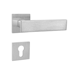 Kľučky na hranatých rozetách Strieborný Tupai