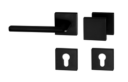 Kľučky na hranatých rozetách Čierny Tupai