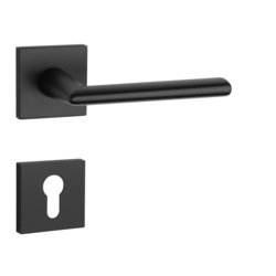 Kľučky na hranatých rozetách Čierny APRILE