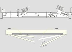 Koordinátory zatvárania dvojkrídlových dverí Strieborný MPK