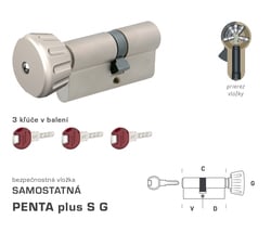 DK - PENTA plus S G - s gombíkom V 25 + D 35 mm