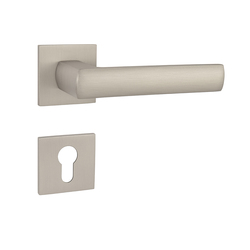 Kľučky na hranatých rozetách Strieborný Tupai