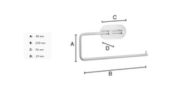 Držiaky na utierky Strieborný SMEDBO