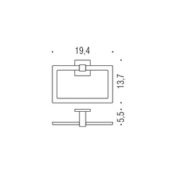 Držiaky na uterák Strieborný COLOMBO