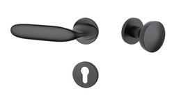 Kľučky na okrúhlych rozetách Čierny APRILE