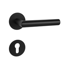 Kľučky na okrúhlych rozetách Čierny MPK