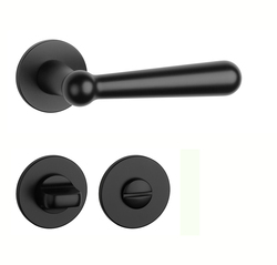 Kľučky na okrúhlych rozetách Čierny APRILE