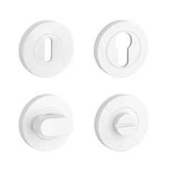 Okrúhle rozety Biely STERK