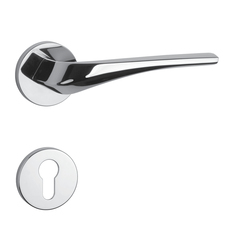 Kľučky na okrúhlych rozetách Strieborný APRILE