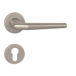 Kľučky na okrúhlych rozetách Strieborný BA