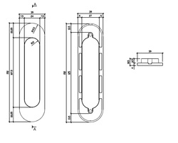 Mušle a madielka na posuvné drevené dvere Sivý APRILE