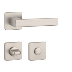 Kľučky na hranatých rozetách Strieborný APRILE