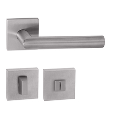 Kľučky na hranatých rozetách Strieborný Tupai