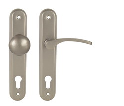 Kľučky na oválnych štítoch Strieborný KE