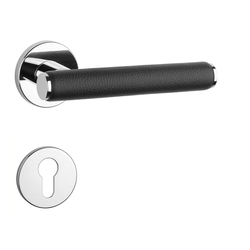 Kľučky na okrúhlych rozetách Strieborný APRILE